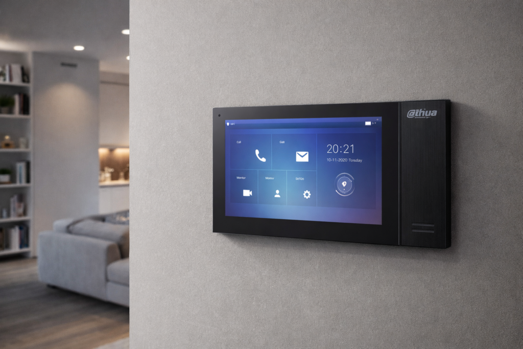 Smart home ovládací panel pre inteligentnú domácnosť